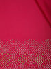 Dark Pink Solid Satin Fancy Saree with Designed Border