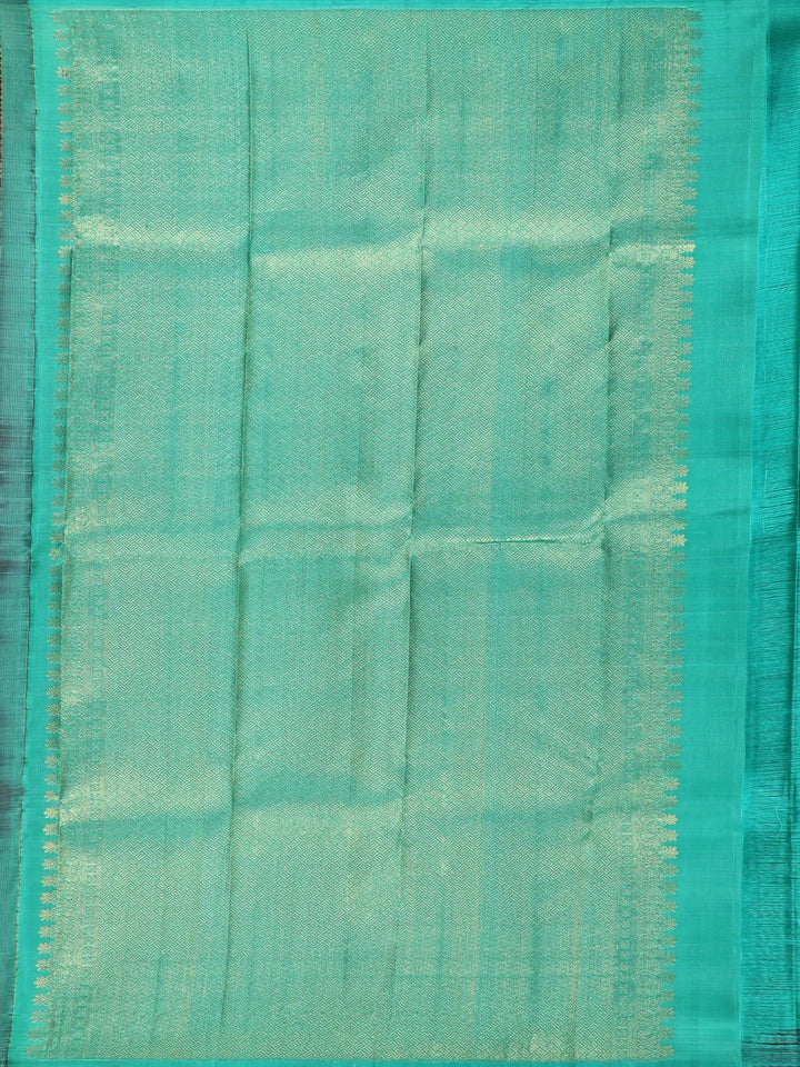 Dark Maroon Floral Motif Pure Kanchipuram Silk Saree - Diadem