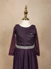 Dark Purple Glitter Net Gown Embellished with Stonework - Diadem
