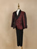 Red Coat Suit with Glitter Designs