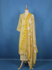 Light Yellow Floral Printed Cotton Salwar Suit