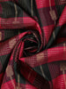 Pink and Black Checked Woven Kanchipuram Silk Saree