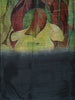 Bottle Green Floral Printed Design Crepe Silk Casual Wear Saree