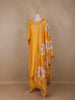Mustard Yellow Embroidered Polka Dot Straight Cut Salwar Suit