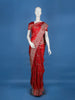 Red Floral Designed Bridal Banarasi Silk Saree