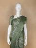 Pale Green Abstract Designed Semi Tussar Silk Saree