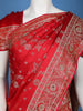 Red Floral Designed Bridal Banarasi Silk Saree