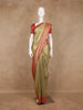 Gold Floral Designed Fancy Banarasi Silk Saree - Diadem