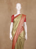 Gold Floral Designed Fancy Banarasi Silk Saree - Diadem