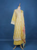 Yellow Floral Embroidery Cotton Salwar Suit - Diadem
