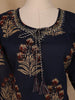 Black Floral Designed Cotton Salwar Suit - Diadem