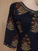 Black Floral Designed Cotton Salwar Suit - Diadem