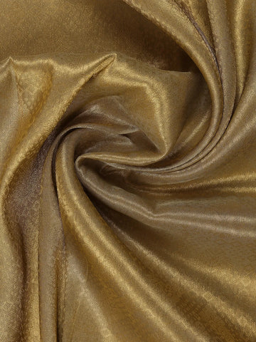 Gold Floral Designed Fancy Banarasi Silk Saree - Diadem