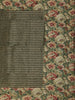 Grey Semi Tussar Silk Floral Prints Saree - Diadem