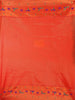 Purple Banarasi Saree with Floral Design & Designed Zari Border