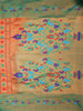 Red Banarasi Saree with Small Floral Motif on the Body and Designed Border