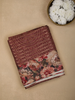 Onion Pink Semi Tussar Silk Floral Prints Saree - Diadem