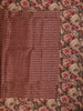 Onion Pink Semi Tussar Silk Floral Prints Saree - Diadem