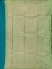 Sky Blue Floral Designed Pure Kanchipuram Silk Saree