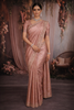 Blush Pink Floral Zari Woven Design Pure Banarasi Silk Saree with Designer Border