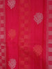 Red Pure Kanchipuram Bridal Silk Saree with Parrot and Floral Motif on the Body and without Border