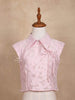 Peach Short Sleeve Top with Collar - Diadem