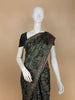 Black Abstract Designed Crepe Silk Saree