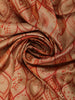 Pale Orange Abstract Designed Crepe Silk Saree