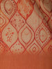 Pale Orange Abstract Designed Crepe Silk Saree
