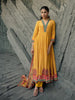 Yellow Floral Printed Synthetic Salwar Suit - Diadem