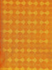 Light Yellow Silk Saree with Geometric Design on the Body with Contrast Border