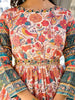 Ivory Crepe Anarkali Salwar Suit for Women with Floral Prints Paired with Dupatta and Waist Belt - Diadem