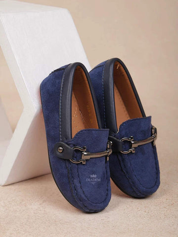 Dark Blue Casual Loafers for Boys - Diadem