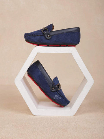 Dark Blue Casual Loafers for Boys - Diadem