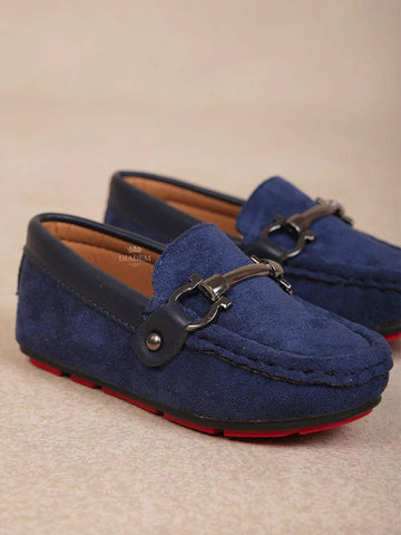 Dark Blue Casual Loafers for Boys - Diadem