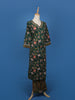 Dark Green Floral Designed Cotton Salwar Suit - Diadem