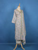 Lavender Floral Printed Cotton Salwar Suit
