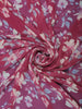 Pink Floral Printed Georgette Saree with Matching Blouse