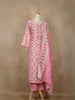 Pink Ikat Design Printed Cotton Salwar Suit