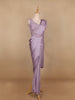 Lavender Embroidery Lyrca Ready To Wear Saree with Designer Blouse
