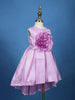 Lavender Oversized Floral Satin Kids Gown