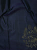 Navy Blue Butta Woven Kanchipuram Silk Saree