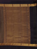 Navy Blue Checkered Woven Pure Kanchipuram Silk Saree - Diadem
