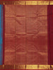 Sky Blue Peacock Designed Pure Kanchipuram Silk Saree