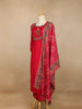 Pink Ajrakh Designs Cotton Rayon Straight Cut Salwar Suit - Diadem
