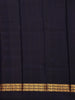Navy Blue Checkered Woven Pure Kanchipuram Silk Saree - Diadem