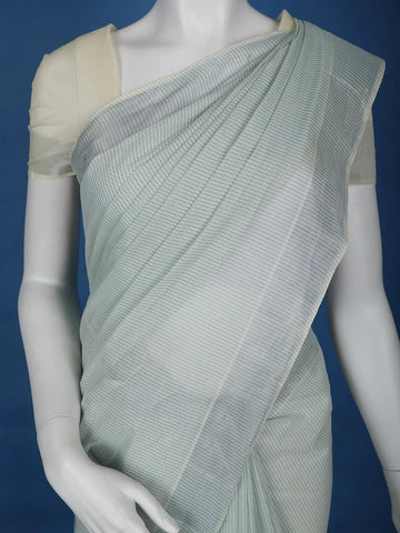 Grey Stripes Designed Cotton Saree - Diadem