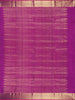 Violet Floral Motifs Pure Kanchipuram Silk Saree - Diadem