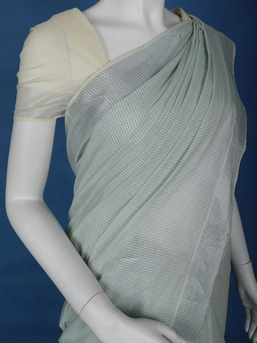 Grey Stripes Designed Cotton Saree - Diadem