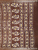 Brown Abstract Designed Cotton Fancy Saree - Diadem